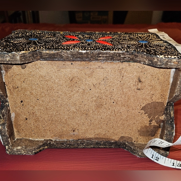 Moroccan Handmade Keepsake/Jewelry Box approx 8"×5"×5" New Unused - Picture 7 of 7